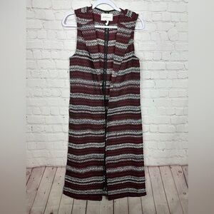 BCBGENERATION long VEST DUSTER cardigan open sides boho western, sz XS‎